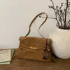 Bolsa de Mão Casual Retrô Transfronteiriça Feminina 205 Outono e Inverno Nova Moda Bolsa de Ombro para o Dia a Dia Bolsa Transversal de Alta Qualidade