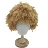 Amazon Mejor Vendido Transfronterizo Pelucas Europeas y Americanas para Mujeres con Cabello Corto Cabello Corto Afro Rizado Esponjoso de Seda de Alta Temperatura Peluca Gorro