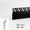 Rodapié Empotrado de Aleación de Aluminio con Yeso Pre-Empotrado, Zoclo de Piso en Forma de L, Rodapié Metálico Empotrado Invisible Oculto en Forma de H
