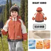 Chaqueta de invierno para niño estilo europeo derecho, parte superior forrada de polar, nueva colección de invierno, ropa impermeable para niño, ropa nueva para niños, ropa de invierno para niños y bebés