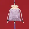 Bolsas de sachet vacías para el Festival del Bote del Dragón, bolsas de tela portátiles de brocado con borlas para uso doméstico, rellenas de artemisa, larga duración, sachets de fondo cuadrado al por mayor