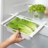 Caixa de armazenamento de ovos para geladeira, economizadora de espaço, de grau alimentício, com gavetas deslizantes, bandeja de ovos e prateleira de armazenamento de alimentos para refrigeração