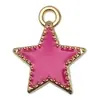 Set Mixto de 20 Accesorios para Joyería de Aleación Rojo Rosa con Goteo de Aceite DIY Pulsera Pendientes Llavero Colgante Corona Mariposa Dijes