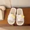 Pantuflas de estrellas, tiernas y lindas, pantuflas de algodón estilo caricatura para niña con suelas suaves, peludas para otoño e invierno 2026, para uso en casa