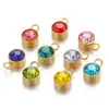 Pendente Suporte de Diamante com Ponto Dourado em Aço Inoxidável 6mm para Cruzamento de Fronteiras Joias com Diamante DIY Brincos Moda Acessórios de Colar Atacado