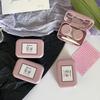 Ins Creative Niche Cute ~ Like Fish Case Lente de Contato Simples Portátil Case Companion Care Box B86