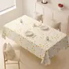 Nova Toalha de Mesa Pequena Fresca Impermeável à Prova de Óleo Isolante Térmico Resistente ao Desgaste Lavagem Zero Fresca Elegante Toalha de Mesa Longa