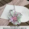 Dalia de estilo simple con centro de seda, tocado de flor artificial de tela de seda para manualidades, material para pasador, arreglo de pared de flores para bodas, accesorio para fotografía