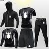 Traje deportivo de fitness transfronterizo para hombre, para correr, entrenar, primavera y verano, de secado rápido, muy elástico, ajustado, para correr por la mañana y por la noche, para baloncesto.