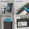 Portatarjetas Antidesmagnetización Nuevo Transfronterizo Cartera Integrada Caja de Aluminio para Airtag de Hombre 80% de Descuento Flip Portatarjetas Genuino Personalización