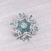 Anillo Giratorio de Copo de Nieve de Lujo de Gama Alta Nuevo 2024 Pin Fijo para Ropa Accesorios de Anillo para Traje