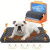 Colchoneta auto-calentable extra grande de terciopelo rosa para perros y gatos - cama para mascotas cálida antideslizante, almohadilla térmica de bajo mantenimiento adecuada para uso en interiores/exteriores, superficie suave y relleno de fibra (adecuado para gatos y perros de cualquier tamaño), cama para perro de interior, caseta para perro, colchoneta para perro, artículos completos para perros, cama térmica para perro, cama para cachorro, artículos esenciales para gatos, cojín térmico para gato