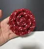 Yu Shuxin o mesmo tipo de broche de camélia com rolo de espelho vermelho rosa corsage de alta qualidade clipe de cabelo flor