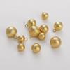 Chapado en Cobre Oro 14K Paquete Oro Caña Ragline Redondo Colgante Cuentas Hecho a Mano DIY Pulsera Aretes Colgante de Bola Colgante Material Accesorios de Bola Colgante