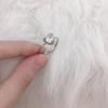 Fornecimento ao vivo mais vendidos uma geração de moda simples personalidade design de boca larga anel de diamante feminino vendas diretas