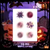 Pegatinas de tatuaje de Halloween con múltiples diseños al por mayor: calabaza, fantasma, araña, calavera, varias cicatrices sangrientas, heridas falsas