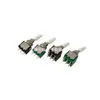 Interruptor de palanca Knx1*2 2*2 de dos posiciones y tres terminales de seis pines con tapa blanca y tapa roja