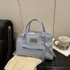Bolsa Retrô de Grande Capacidade para Mulheres 2025 Estilosa Nova Moda Leve de Grande Capacidade para Ombro Axila Bolsa de Boliche