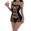 Lingerie Sexy Transparente Sexy Camisola com Suspensórios Roupa de Dormir com Peito Exposto Não Precisa Tirar Roupa de Dormir Erótica Transparente Puro Desejo Uniforme