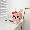 Lindo bolso de mensajero de peluche de dibujos animados para niña, moderno estilo occidental, súper lindo, moderno bolso para teléfono móvil, monedero de estilo japonés para mujer