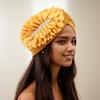 Amazon AliExpress Europeo y Americano Transfronterizo Nuevo Moda para Mujer Elegante Lateral Flor Grande Elástico Sombrero Sandía Pañuelo para la Cabeza Sombrero