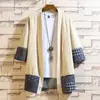 Estilo Chino Verano Nueva Llegada Camisa Cárdigan Hanfu de Color Sólido Suelta para Hombre Talla Grande Moda Casual Algodón y Lino Manga