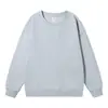 Moletom Fino de Família Off-Shoulder com Gola Redonda 320g com Logotipo Impresso Personalizado Tops Lisos Casuais Largos para Crianças Venda por Atacado