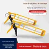 Pistola de cola de vidro spot de fábrica pistola de cola de plástico amarela coluna dupla pistola de cola economizadora de mão de obra leve ferramentas de costura de beleza atacado