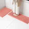 Tapetes de Chão Absorventes de Chenille para Casa, Tapetes de Cozinha, Capachos de Porta de Banheiro, Tapetes Antiderrapantes para Banheiro, Carpete Resistente a Manchas para Banheiro