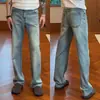 Jeans Verão Novo Estilo Casual Americano Confortável High-End Versátil Solto Moda Perna Reta Jeans Masculino
