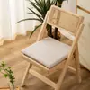 Almofada Quadrada de Rattan para Cadeira de Jantar com Espuma de Memória de Rebote Lento, Super Macia, Espessada, Almofada para Sentar por Longos Períodos, Almofada para Cadeira de Estudante, Almofada para Assento de Estudo