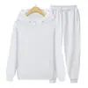 Conjunto deportivo de dos piezas con capucha y pantalón deportivo de color liso de 180 g para hombre. Sudadera con capucha y pantalón deportivo.