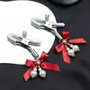 Pinzas para Pezones con Lazo de Encaje y Perlas para Atrezzo, Pinzas para Pezones de Provocación Atmosférica, Productos Sexuales para Mujeres, Productos para Adultos Pinzas para Pezones