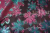Tela Jacquard de Lujo de Fábrica Hilo Teñido de Alta Precisión Floral Tridimensional Poliéster Chaleco Hanfu Abrigo de Trinchera Ropa de Moda