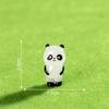 Lindo y Lindo Panda Rojo Micro Paisaje Adornos de Escritorio para Coche Cadena Colgante para Teléfono Móvil Resina Accesorios DIY Decoración