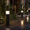 Lámpara de césped impermeable estilo chino nuevo, lámpara de césped para jardín exterior de villa alimentada por energía solar, lámpara de paisaje de jardín, lámpara de patio alimentada por electricidad