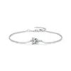 Pulsera MODIAN de Plata de Ley S925 con Moissanita, Súper Brillante, Forma de Gota de Agua para Mujer, Estilo Ins Simple, Joyería Elegante de Lujo Ligero