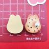 Desenho animado comida brincar biscoito urso coelho gato faça você mesmo acessórios de resina chapéu grampo de cabelo capa de celular joias adesivo de geladeira