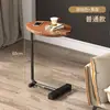 Mesa Auxiliar de Lujo Ligero, Mesa de Esquina Sencilla para Sala de Estar, Hogar, Hotel y Casa de Huéspedes, Mesa Auxiliar Pequeña, Mesita de Noche, Mesa de Café Móvil para Apartamento Pequeño