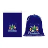 Atacado Bolsas Grandes de Veludo de Natal Desenho Estampa de Natal Bolsas de Presente de Natal Armazenamento do Papai Noel Bolsas de Presente