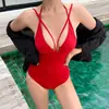 Novo Maiô Feminino Estilo Coreano Maiô de Peça Única Costas Nuas Emagrecedor Moda Conservadora para Fontes Termais