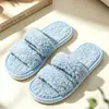 Pantuflas de felpa para mujer de Amazon, pantuflas de algodón gruesas para invierno con suela antideslizante, un artículo popular de comercio electrónico transfronterizo