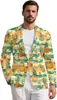 Comercio Exterior Transfronterizo Chaqueta de Traje para Hombre Casual de Negocios Traje Ajustado Manga Larga Chaqueta de un Solo Botón Abrigo Fiesta Boda