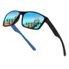 Nuevas Gafas de Sol Polarizadas Transfronterizas para Hombre y Mujer, Estilo Deportivo para Exteriores, Cuadradas, Coloridas, de Moda, Gafas para Ciclismo y Conducir