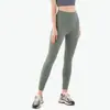 Pantalones deportivos de fitness sin costuras de nueve puntos para mujer, estilo europeo y americano, tela cepillada, secado rápido, ajustados, de cintura alta, levanta glúteos, para exportación