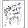 Stanley SDH700 furadeira manual elétrica controle de velocidade furadeira de impacto chave de fenda acessórios mandril da broca interruptor do estator rotor chave