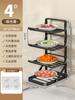 Estante para Alimentos Cocina Estante de Almacenamiento Plegable con Estante para Platos y Vajilla Estante de Almacenamiento Multifuncional de Pared para Mesa Estante para Alimentos G ^