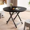 Nanzhu Mesa Dobrável Pequena Mesa Dobrável Pequena Multifuncional Mesa de Jantar Doméstica Aluguel de Sala Mesa Quadrada Simples Mesa Redonda