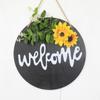 Loja de limão verde buquê de rosas grinalda decoração de casa boas-vindas casa doorplate pingente listagem de negócios pode ser personalizado