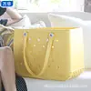 Bolsa de ocio portátil de almacenamiento al por mayor bolsa de playa para natación de verano bolso de mano moldeado por inyección integrado